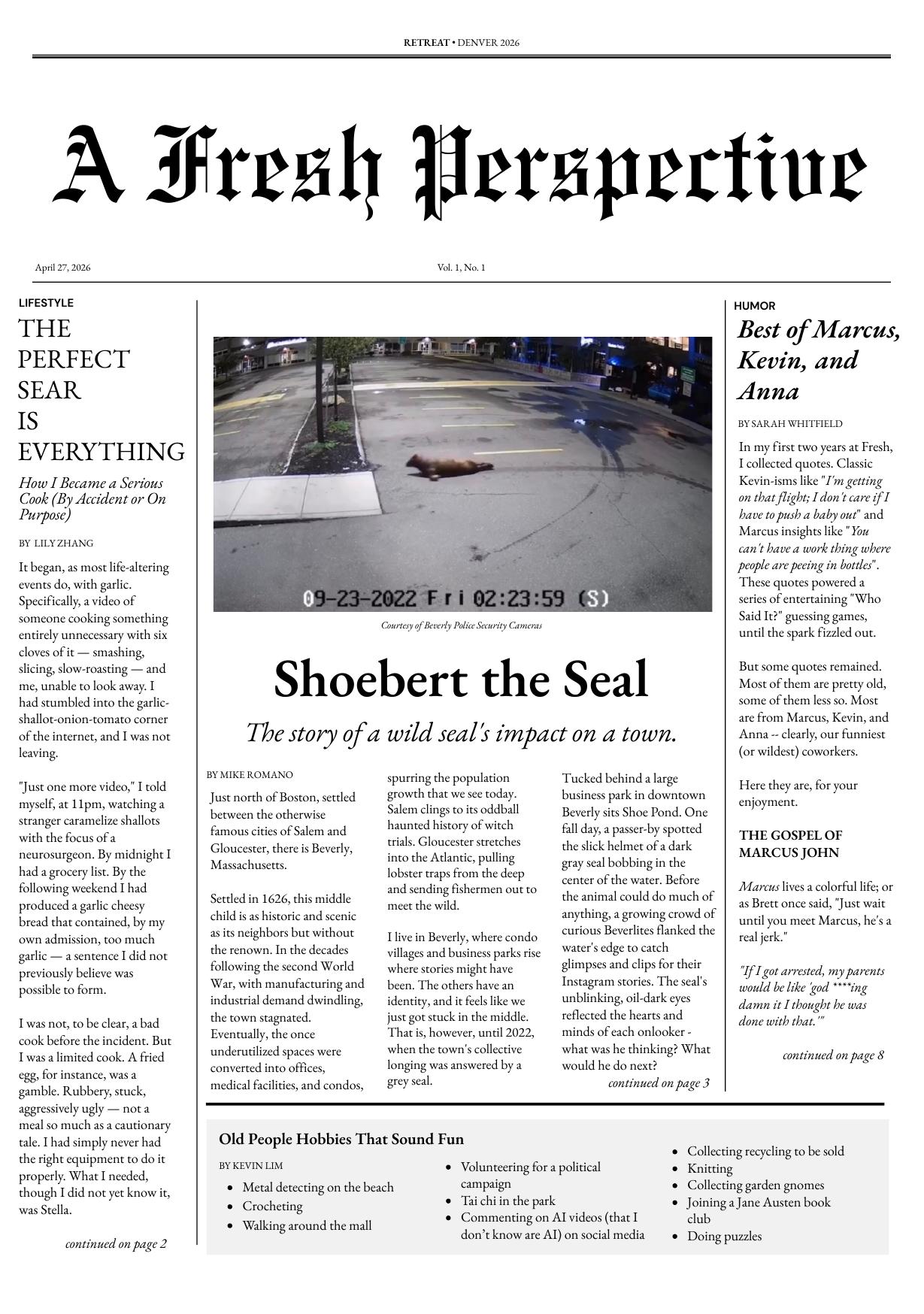 Newspaper page
